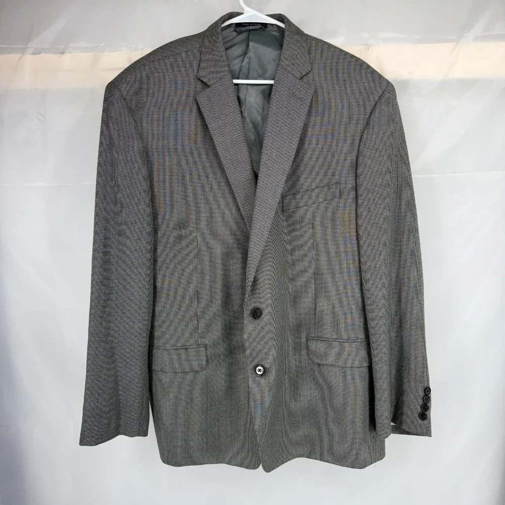 Lauren Ralph Lauren Men 50R Suit Jacket Blazer Sport Coat Plaid Career Commute